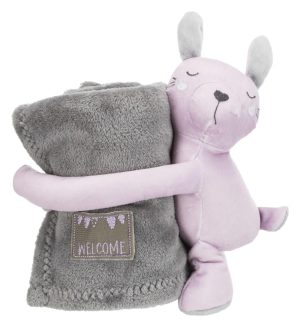 Beds & Blankets | Trixie Junior Rabbit And Blanket Cuddly Set For Dogs – Grey & Lilac – 75 × 50 Cm Beds & Blankets Beds & Blankets