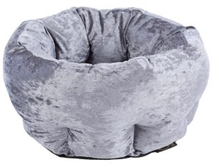 Beds & Blankets | Velvet Donut Pets Bed – Grey – 45Cm X 45Cm X 25Cm Beds & Blankets Beds & Blankets