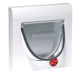 Cat Flaps & Doors | Manual 4 Way Locking Classic Cat & Dog Flap – White Cat Cat Flaps & Doors