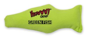 Catnip Toys | ! Catnip Green Fish Cat Toy – 1 Piece Cat Catnip Toys