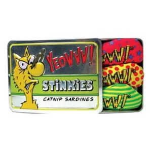 Catnip Toys | Catnip Stinkies Sardine Tin Cat Toy – 3 Stinkies/Tin – 1 Piece Cat Catnip Toys