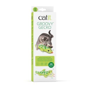 Catnip Toys | Groovy Gecko Cat Toy – Green Cat Catnip Toys