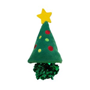 Catnip Toys | Holiday Crackles Christmas Tree Cat Toy – 1 Piece Cat Catnip Toys