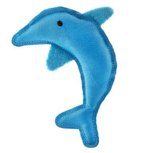 Catnip Toys | Recycled Plastic Dolphin Catnip Cat Toy – 1 Piece Cat Catnip Toys