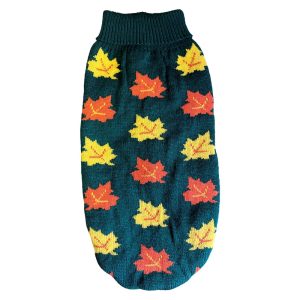 Coats & Clothing | Christmas Cosy Knit Autumn Leaves Dog Jumper – S/M Coats & Clothing Coats & Clothing