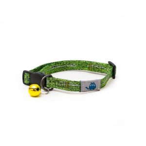 Collars & Harnesses | Tom & Tabby Reflective Adjustable Cat Collar – Green Cat Cats