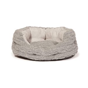 Donut Beds | Bobble Deluxe Slumber Dog Bed – Pewter – 101Cm Beds & Blankets Beds & Blankets