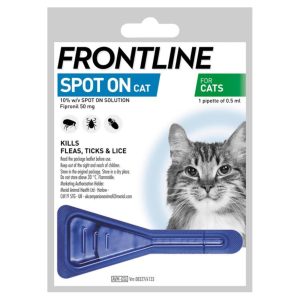 Flea, Tick & Worm | Flea & Tick Treatment Spot-On For Cats – 1 Per Pack Cat Cats