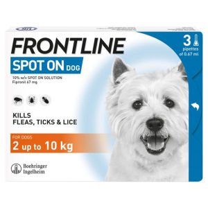 Flea, Tick & Worm | Spot On Flea & Tick Treatment For Small Dogs (2-10Kg) – 6 Pipettes Dog Dog