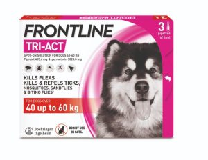 Flea, Tick & Worm | Tri-Act Flea & Tick Treatment For Giant Dogs (40-60Kg) – 3 Pack Dog Dog