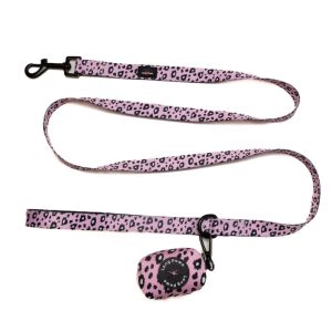 Leads & Harnesses | Funk The Dog Leopard Dog Lead – Pink – Medium – (150Cm X 2Cm) Dog Dog