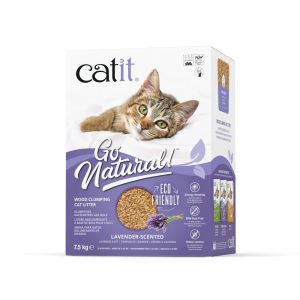 Litter & Litter Trays | Go Natural Wood Litter Lavender – 7.5 Kg Cat Cats