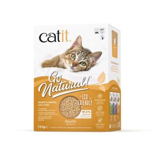 Litter & Litter Trays | Go Natural Wood Litter Pellets – 7.5 Kg Cat Cats