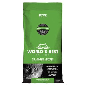 Litter & Litter Trays | World’s Best Original Unscented Natural Corn Clumping Cat Litter – 6.35Kg Cat Cats