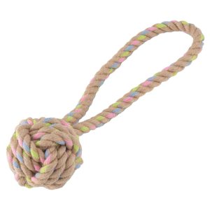 Plush & Soft Toys | Hemp Ball On Hoop Dog Toy – Large – 9Cm X 9Cm X 30Cm Dog Dog