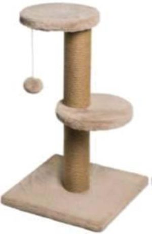 Scratching Trees & Posts | Nature First Westwood Grey Cat Scratch Post – 34 X 34 X 67Cm Cat Cats