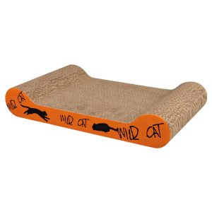 Scratching Trees & Posts | Wavy Cat Scratching Board – Orange – 41Cm X 7Cm X 24Cm Cat Cats