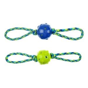 Throw & Fetch Toys | Fitness Ball Double Tug Dog Toy – 40.6Cm – Ball Dog Dog