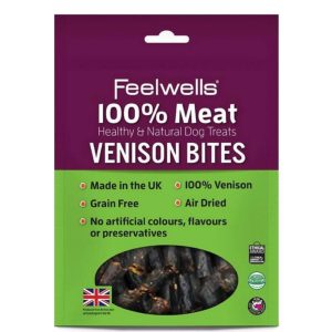 Treats & Training | 100% Meat Venison Bites Dog Treat – 100G – Venison Dog Dog