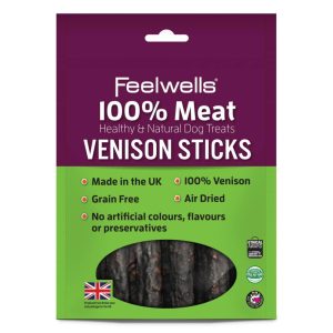 Treats & Training | 100% Meat Venison Sticks Dog Treat – 100G – Venison Dog Dog