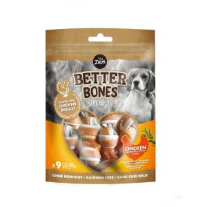 Treats & Training | Better Bones Soft Wrapped Dog Treats – Chicken – 10 Per Pack – Chicken Dog Dog