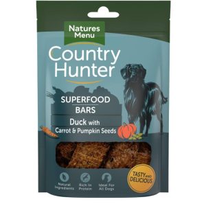 Treats & Training | Country Hunter Superfood Adult Dog Treats – Duck With Carrot & Pumpkin Seeds – 100G – Duck With Carrot & Pumpkin Seeds Dog Dog