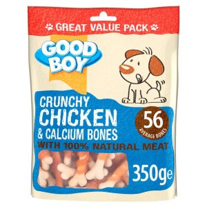 Treats & Training | Crunchy Calcium Bones Dog Treats – Chicken – 350G – Crunchy Chicken & Calcium Bones Dog Dog