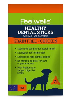 Treats & Training | Healthy Grain-Free Dental Sticks Dog Treats – Chicken – 180G – Chicken Dog Dog