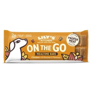 Treats & Training | On The Go Mealtime Bars Dog Treats – Chicken With Coconut & Turmeric – 40G – Chicken With Coconut & Turmeric Dog Dog