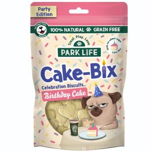 Treats & Training | Park Life Cake-Bix, Birthday Cake Dog Treats – 100G Dog Dog