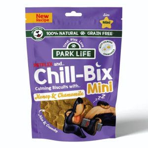 Treats & Training | Park Life Chill-Bix Honey & Chamomile Mini Dog Biscuits – 100G Dog Dog