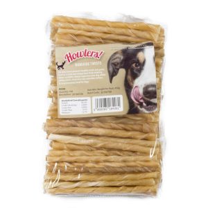 Treats & Training | Rawhide Twists Dog Treat 12Cm Long X 10Mm Wide – 100 Per Pack – Beef Dog Dog