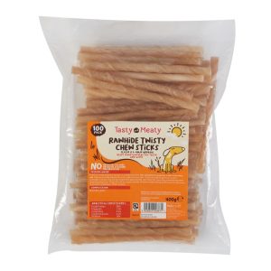 Treats & Training | Tasty And Meaty Rawhide Twisty Chew Sticks Adult Dog Treats – 400G Dog Dog