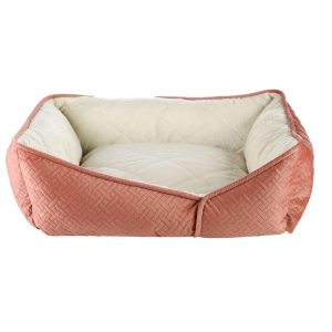 Beds & Blankets | Coral Pink Geometric Shape Dog Sofa Bed – M – Medium Beds & Blankets Beds & Blankets