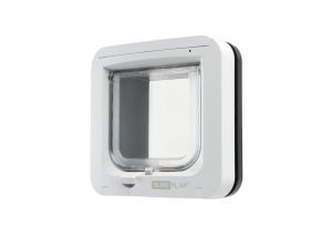 Cat Flaps & Doors | Sureflap Microchip Cat Flap – White/Grey – White / Grey Cat Cat Flaps & Doors